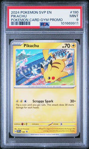 PSA 9 | Pikachu Asia Gym Promo | SV Black Star Promo | SVP190