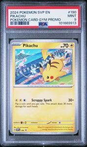 PSA 9 | Pikachu Asia Gym Promo | SV Black Star Promo | SVP190