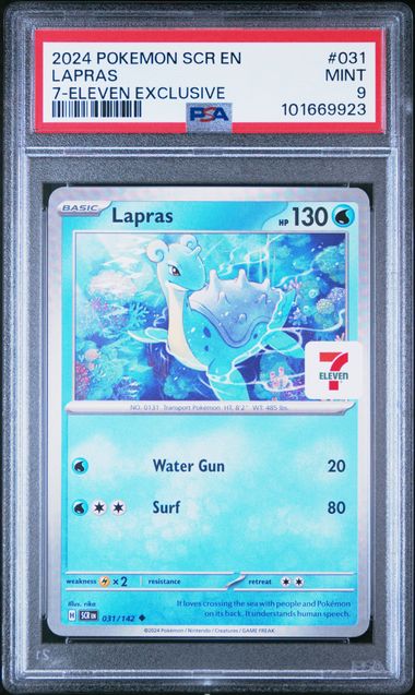 PSA 9 | Lapras 7-Eleven Exclusive | Stellar Crown | 031/142