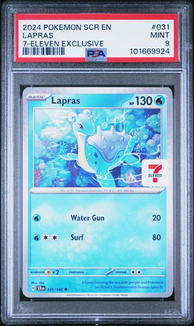PSA 9 | Lapras 7-Eleven Exclusive | Stellar Crown | 031/142