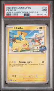 PSA 9 | Pikachu Asia Championship Series 23-24 | SV Black Star Promo | SVP101