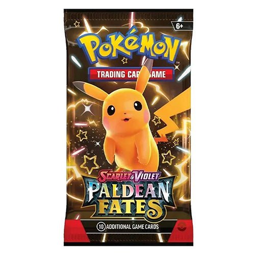 Pokémon TCG Paldean Fates Boosterpack – Pikachu artwork – 10 kaarten – Shiny Vault subset
