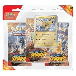 Pokémon Surging Sparks 3-pack Blister | Zapdos