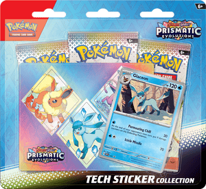 Pokémon Prismatic Evolutions Tech Sticker Collection | Vaporeon