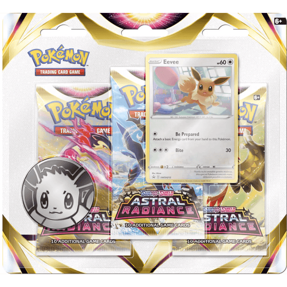 Pokémon 3-Pack Blister Astral Radiance Eevee